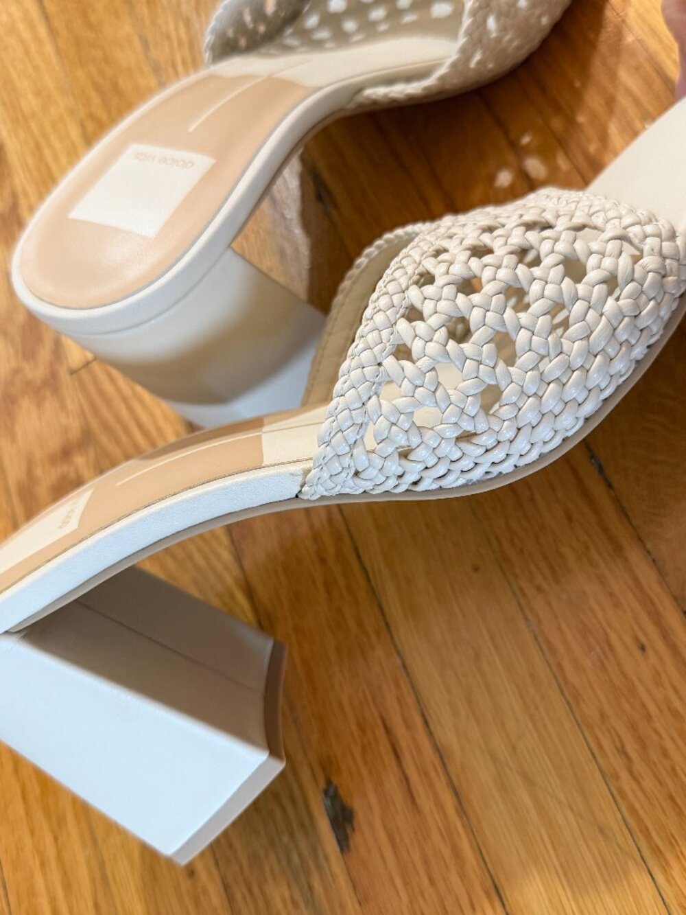 Dolce Vita Margoe Heels Creme Woven Stella